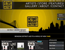 Tablet Screenshot of detroitmusicfactory.com